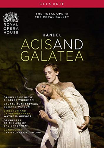 DVD cover for Handel’s “Acis and Galatea” opera, featuring performers.