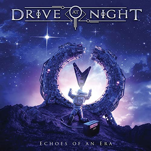 CD cover: astronaut before a large, broken ring in space.