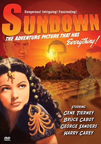 Sundown" DVD cover featuring actors and a desert landscape at sunset.