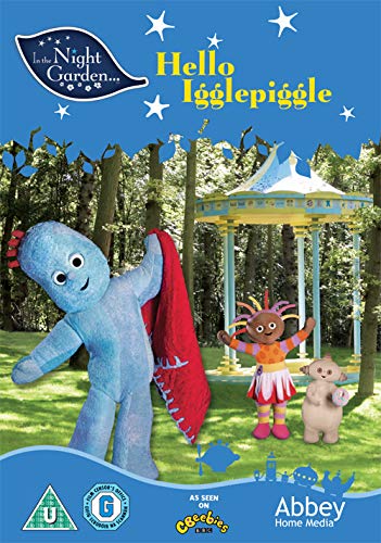 Igglepiggle, Upsy Daisy, and Makka Pakka in a garden setting on a DVD cover.