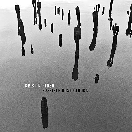 Kristin Hersh album cover: black and white image of submerged posts.