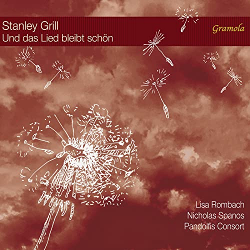 CD cover: red background with white dandelion illustrations and text.
