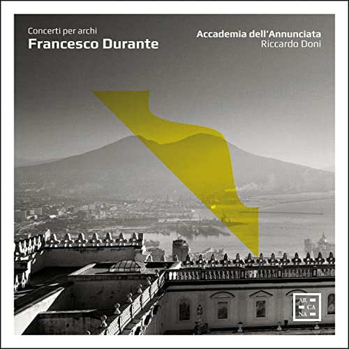 CD cover for "Concerti Per Archi" by Francesco Durante, with city landscape.