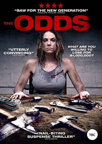 DVD cover for "The Odds" showing a distressed woman surrounded by tools and money.