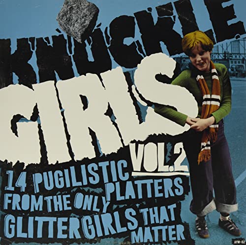 Record album cover featuring a young woman with orange hair and striped scarf.