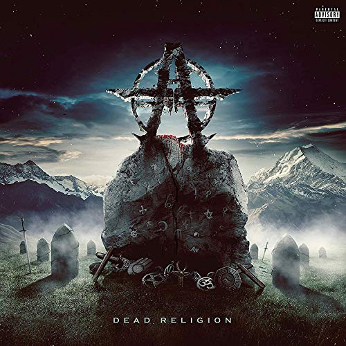 "Album cover art featuring a dark, misty graveyard scene with a large, twisted cross."