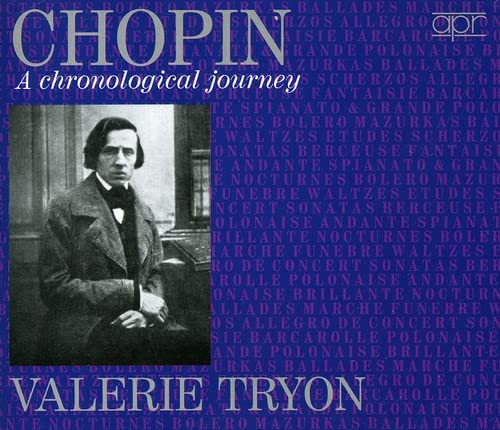 CD cover featuring portrait of composer Frédéric Chopin and pianist Valerie Tryon.