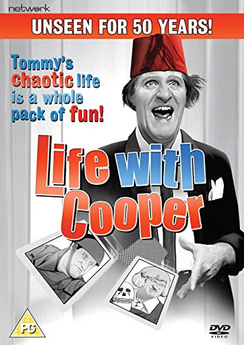 Tommy Cooper in a fez, smiling, on the cover of a DVD.