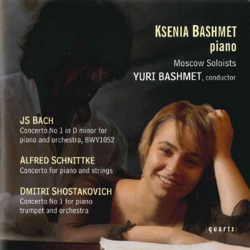 CD cover featuring pianist Ksenia Bashmet and conductor Yuri Bashmet.