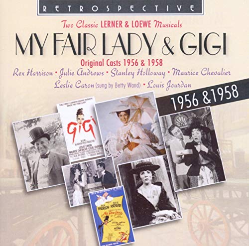 CD cover for "My Fair Lady & Gigi" original cast recordings, 1956 & 1958.
