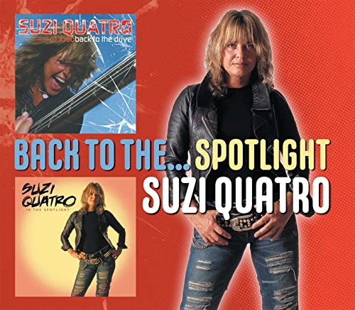 Suzi Quatro album cover, “Back To The…Spotlight,” featuring the artist.