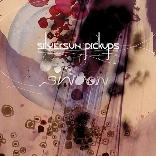 Album cover with abstract design, featuring "Silversun Pickups" and "Swoon" in white text overlay.