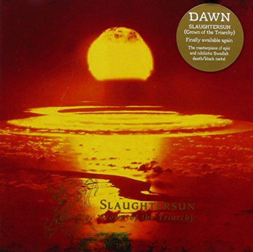 "CD album cover with a nuclear explosion and 'Slaughtersun' text."