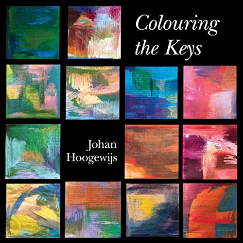CD cover with a grid of colorful, abstract painted squares.