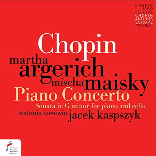 Red album cover with white text: "Chopin" and artist names.