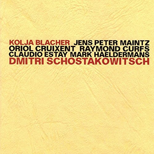 CD cover with yellow background, featuring names in red and black text.