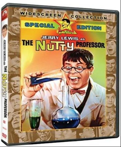 DVD case for "The Nutty Professor" with Jerry Lewis on the cover.
