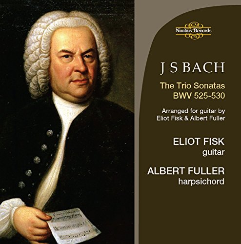 CD cover featuring a portrait of Johann Sebastian Bach and text details.