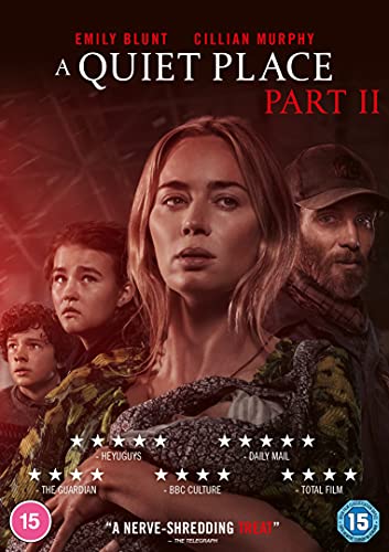 A Quiet Place Part II" DVD cover with Emily Blunt and Cillian Murphy.