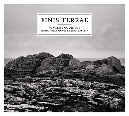 CD cover: rocky coastline under a cloudy sky, text āFinis Terraeā.