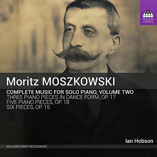 CD cover featuring a portrait of composer Moritz Moszkowski and album details.