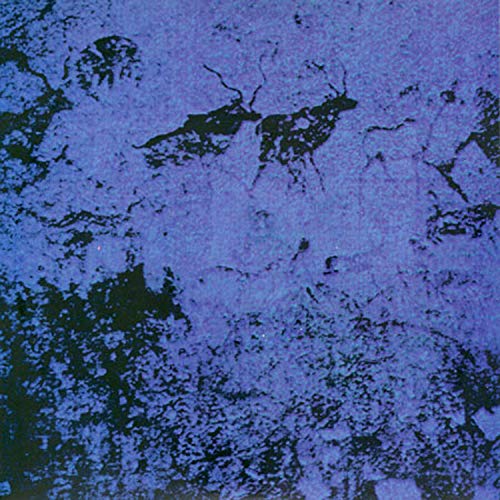 Abstract purple image of two deer or elk silhouettes.