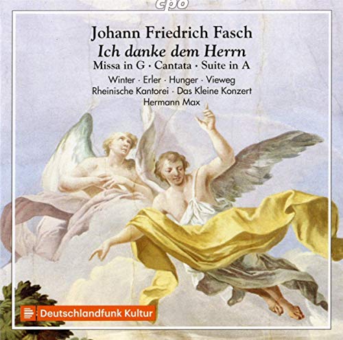 A CD cover featuring a painting of two winged figures in the clouds.