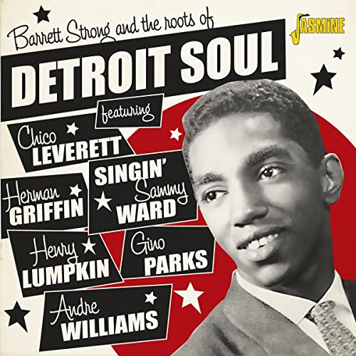 CD cover for Barrett Strong’s “Detroit Soul” with portrait and artist names.