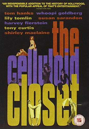 DVD cover for “The Celluloid Closet” featuring actors and bold typography.