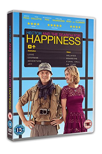 DVD cover for "Hector and the Search for Happiness" featuring two people.