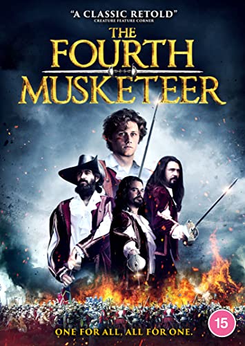 DVD cover for "The Fourth Musketeer" featuring four men with swords.