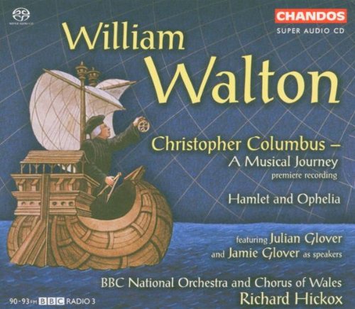 CD cover featuring an illustration of Christopher Columbus on a ship at sea.