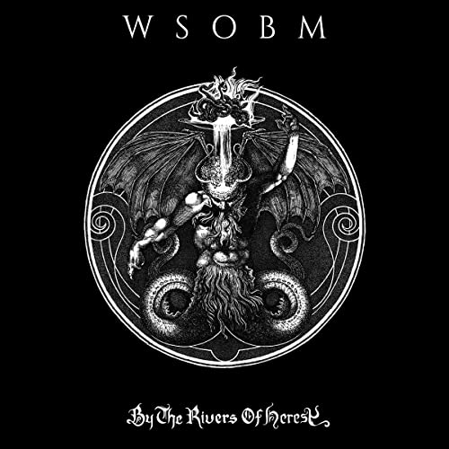 Black and white album cover featuring a detailed, ornate demonic illustration.