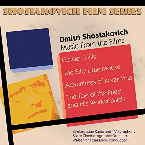CD cover for Shostakovich film music, featuring abstract geometric shapes.