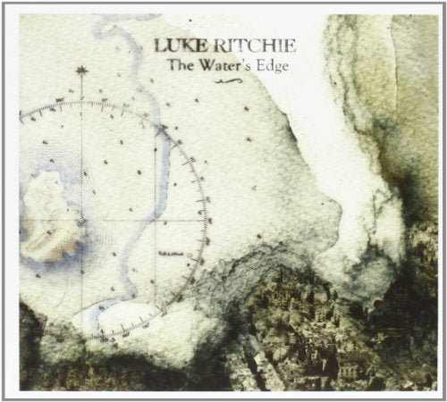 "Album cover with map-like artwork, 'Luke Ritchie - The Water's Edge' in text."