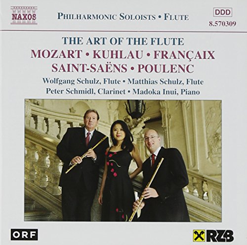 CD cover featuring three musicians with flutes and a clarinet, formal attire.