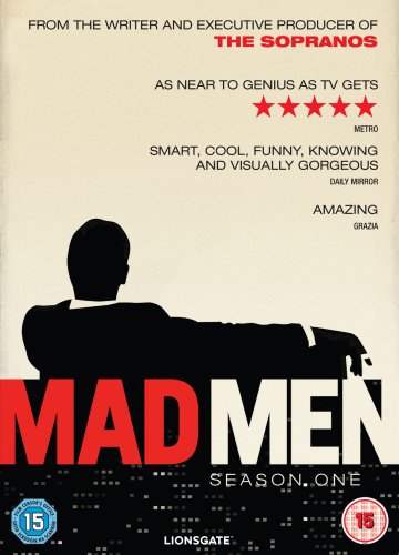 DVD cover for Mad Men Season One featuring a silhouette of a man sitting.