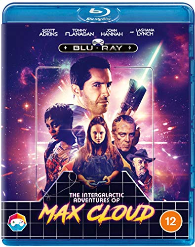Blu-ray cover for "The Intergalactic Adventures Of Max Cloud" featuring cast portraits.
