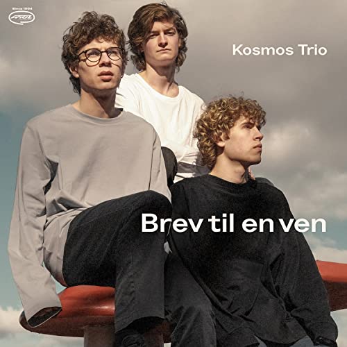 Vinyl album cover featuring three young men with the title "Brev Til En Ven".
