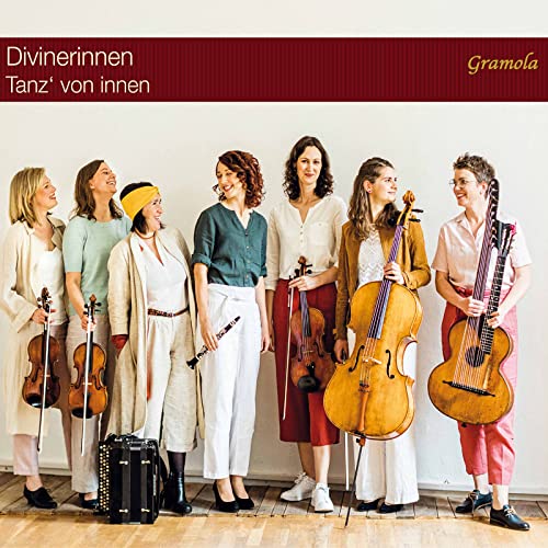 CD cover featuring six women with string instruments and accordions.