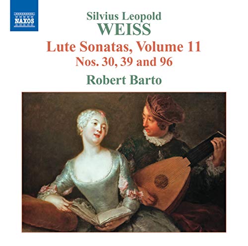 CD cover for Robert Barto performing Weiss’ Lute Sonatas, Volume 11.