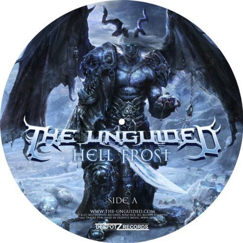 Vinyl record with a dark, armored figure and "The Unguided" logo on a gray background.