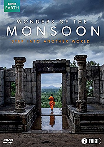 DVD cover showing a monk in orange robes walking through ancient stone ruins.