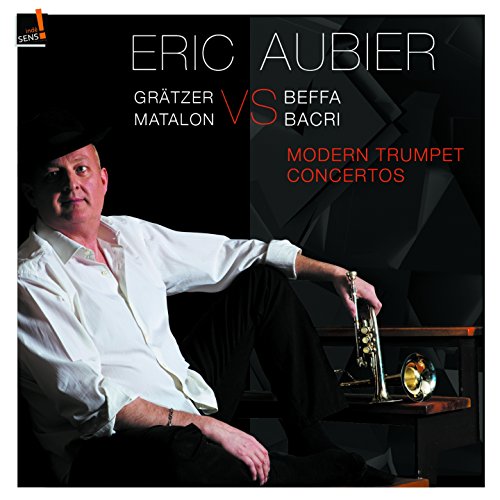 CD cover featuring trumpeter Eric Aubier and a golden trumpet.