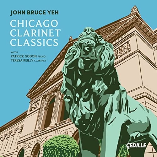 CD cover featuring a lion statue against a Chicago building.