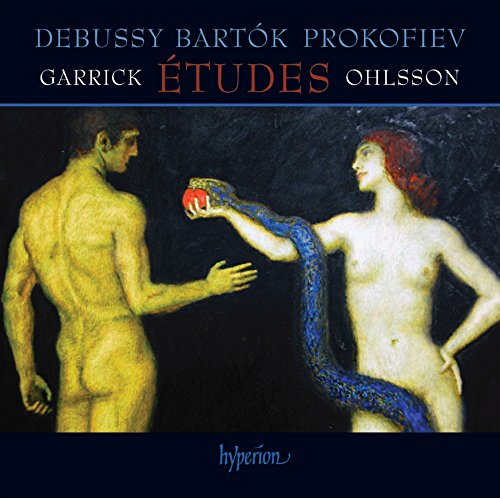 "CD cover featuring a painting of a man and woman with a snake."