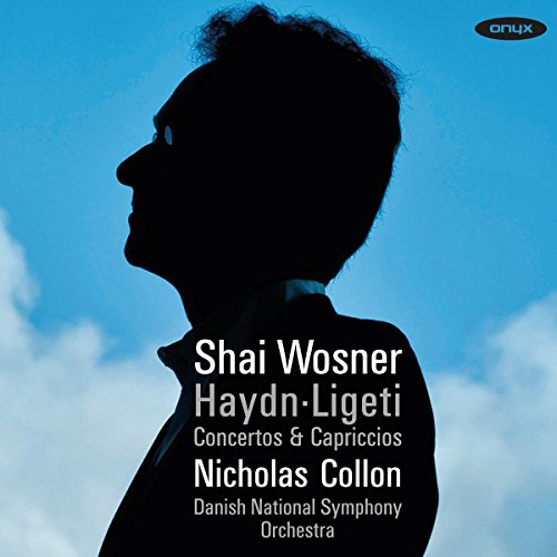 CD cover featuring a silhouetted portrait of pianist Shai Wosner.