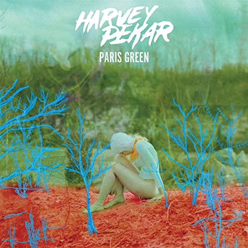 Album cover for Harvey Pekar’s “Paris Green” with figure in a landscape.
