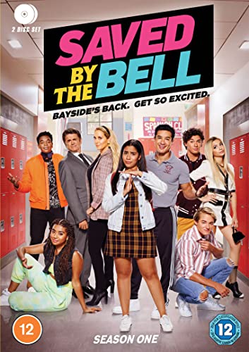 Saved By The Bell" Season 1 DVD cover featuring the main cast in a hallway.