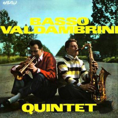 Record album cover featuring two musicians with brass instruments outdoors.